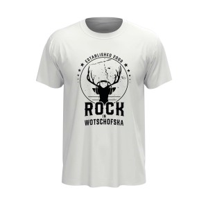 ROCK IN WOTSCHOFSKA T-Shirt weiss