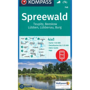 Kompass Spezialwanderkarte Spreewald